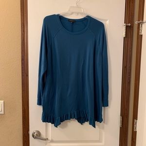 Lane Bryant Teal Long Sleeve Tunic